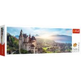 Puzzle 1000 piese - Panorama Castle of Menthon, France | Trefl