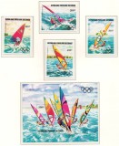 Congo, Brazzaville 1983 Mi 917/20 + bl 33 MNH - An preolimpic, Nestampilat