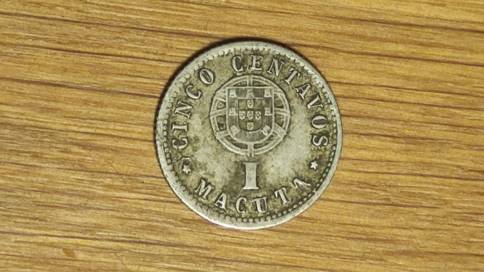 Angola portugheza - moneda de colectie rara - 1 macuta 1927 - f greu de gasit !
