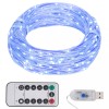 Gossi instalatie cu 300 led-uri, albastru, 30 m