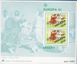 Portugal Madeira 1981 Europa CEPT Folklore perf.sheet Mi.B2 MNH CB.001, Nestampilat