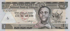 ETIOPIA ? bancnota ? 1 Birr ? 2003 / 1995 ? P-46c ? UNC ? necirculata foto