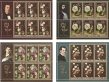 |Romania, LP 2007c/2013, Trandafiri in pictura, minicoli de 6 t + 2v, MNH, Nestampilat