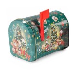 Cutie postala decor Craciun metal multicolor 15.5x9.5x11.5 cm