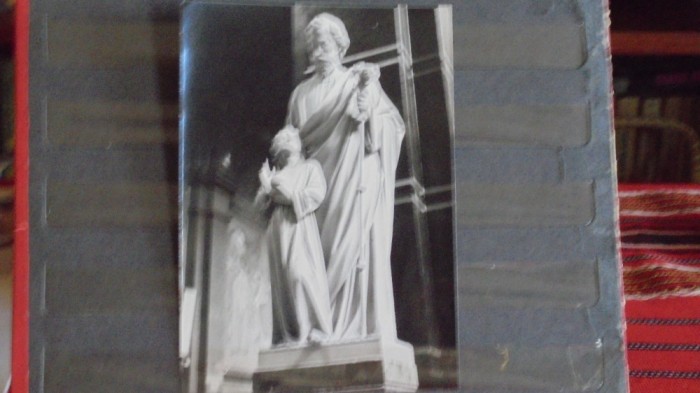 STATUIE - ADAM SI SF. NICOLAE - BISERICA CATOLICA ROMANIA -