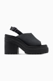 Converse sandale Chuck 70 De Luxe Heel Nu femei, culoarea negru, cu toc drept, A12567C