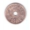 Moneda Danemarca 5 ore 1927, cu depunere de material