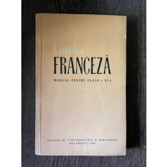 Limba franceza manual pentru clasa a XI-a (1961)