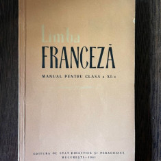 Limba franceza manual pentru clasa a XI-a (1961)