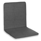 Pernă pentru scaun cu spătar, exterior, gri, 87x43cm, CMCLASS