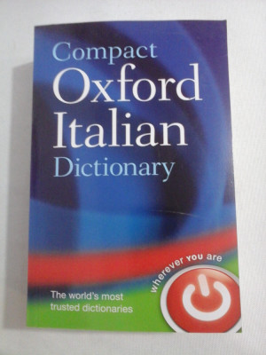 Compact OXFORD ITALIAN Dictionary ( italian-english ,english-italian) foto