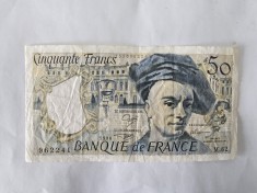 Franta 50 Francs 1990 foto
