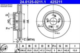 Disc frana ATE 24.0125-0211.1