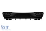 Difuzor tip GLE53 cu capete negre potrivit pentru bara de protectie A Design din spate pe Mercedes GLE Coupe C167 dupa 2019 -oo--oo- Performance AutoT