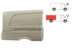 Segment reparatie aripa spate Mercedes Vito, Viano, 2004-2010, Panou lateral Partea Dreapta superioara, Spate, pana la pavilion, Model Lung / Long