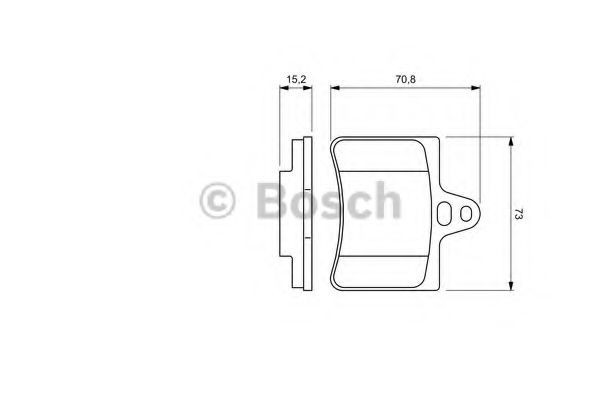 Set placute frana,frana disc CITROEN C5 II Break (RE) (2004 - 2016) BOSCH 0 986 424 580