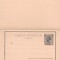 1899 Romania - CP inchisa marca fixa Spic de grau 15b negru, carton galbui-roziu