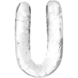 Dildo Double Ended Shaft Transparent