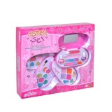 Trusa make up, patru etaje pentru fetite, cu farduri, oje, rujuri si aplicatoare, 5 ani +, Oem