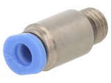 Racord Push-in Simplu Alamă Nichelată M7