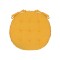 Perna pentru scaun, 38 cm, Galben, Rotunda, Bumbac/Poliester, ATU-087897