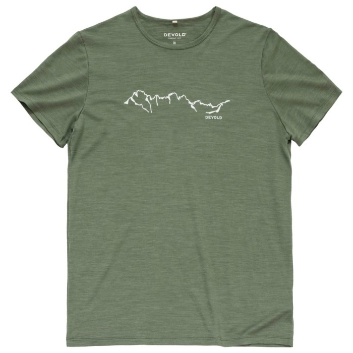 Tricou DEVOLD Active Skyline Tee Man forest M
