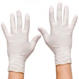 Cutie 100x Manusi Latex, Nesterile, Unica Folosinta, Pudrate, Albe, marimea S