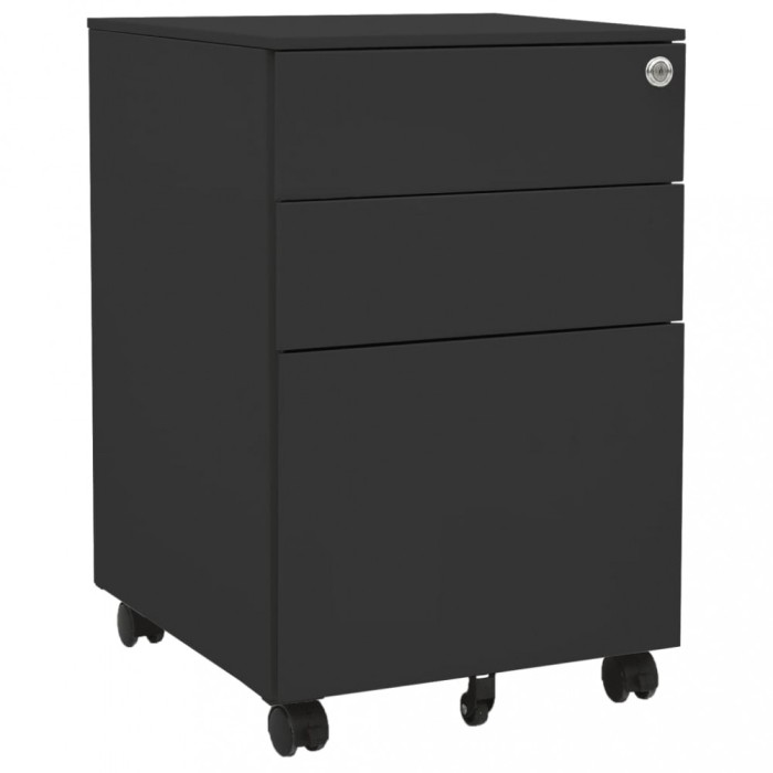 vidaXL Dulap dosare mobil, antracit, 39x45x60 cm, oțel