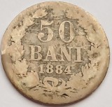 Romania, 50 Bani 1884 Carol I
