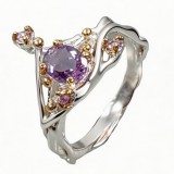 Cumpara ieftin Inel argint 925 infinit cu ametist, 6.75