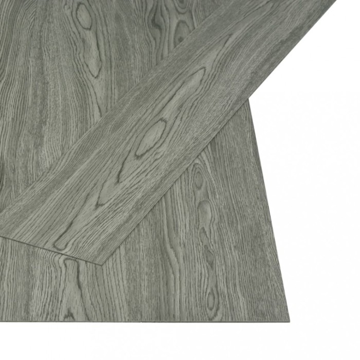 Placi autoadezive pardoseala gri PVC 4,46 m&sup2; 3 mm