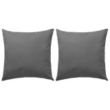 Set 2 Perne Decorative Exterior Gri 45x45 cm Impermeabile UV vidaXL