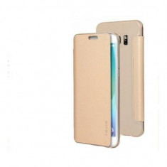 Husa Usams Uview Series Samsung Galaxy S6 Edge Plus Gold foto