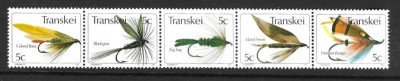 Transkei 1980 - Fishing flies, pescuit, serie neuzata foto