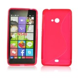 Husa MICROSOFT Lumia 435 \ 532 - S-Line (Rosu), Gel TPU, Carcasa