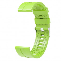 Curea din silicon compatibila cu LG G Watch Urbane W150, Telescoape QR, 22mm, Lizard Green foto