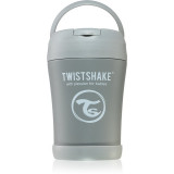 Twistshake Stainless Steel Food Container Grey termos pentru m&acirc;ncare 350 ml