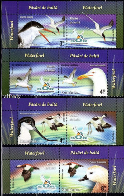 ROMANIA 2015, Pasari de balta, Fauna, serie neuzata, MNH, 2076 foto