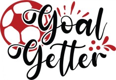 Sticker decorativ, Text Fotbal, Negru, 10043ST-3 foto