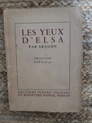 LES YEUX D &amp;#039;ELSA PAR ARAGON ,1945 foto