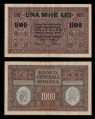 Bancnote -Romania 1000 lei 1917 -BGR