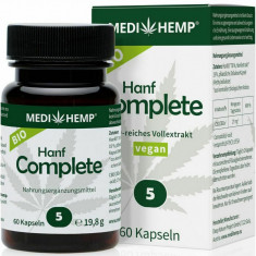 Hemp Complete Capsule cu CBD 5%, 60 capsule Medihemp