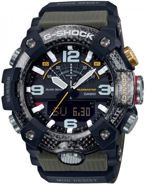 Ceas Barbati, Casio G-Shock, Master of G Mudmaster GG-B100-1A3ER - Marime universala