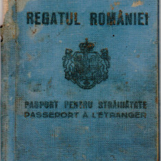 Pasaport Mihai I (1944) emis la Timisoara, vize Ungaria