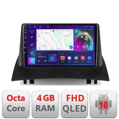 Navigatie Renault Megane 2 B-098 Android Ecran QLED octa core 4+64 carplay android auto KIT-098+EDT-E309V3 CarStore Technology foto