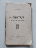 Lucia Mantu, Miniaturi - schite si impresii, Iasi 1923, Viata Romaneasca