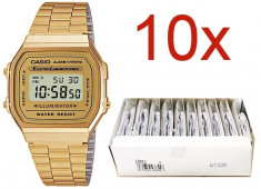 Ceas CASIO VINTAGE Model A168WG-9E ** SPECIAL PACK 10 PCS** A168WG-9E-10 foto