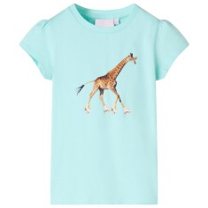 Tricou pentru copii, turcoaz deschis, 140