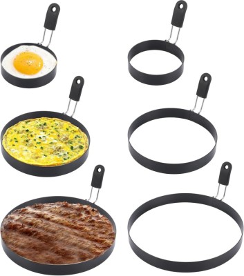Set 6 Inele Pentru Prajituri, Clatite, Oua 2 x 9 cm, 2 x 15 cm, 2 x 20 cm - CN foto