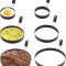 Set 6 Inele Pentru Prajituri, Clatite, Oua 2 x 9 cm, 2 x 15 cm, 2 x 20 cm - CN